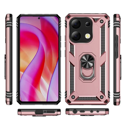 For Xiaomi Redmi Note 13 4G Case PC+TPU Shockproof Phone Cover with Kickstand