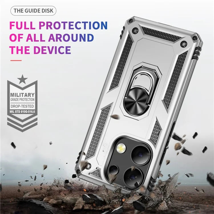For Xiaomi Redmi Note 13 4G Case PC+TPU Shockproof Phone Cover with Kickstand