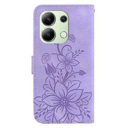 For Xiaomi Redmi Note 13 4G Leather Case Stand Phone Wallet Cover Flower Pattern