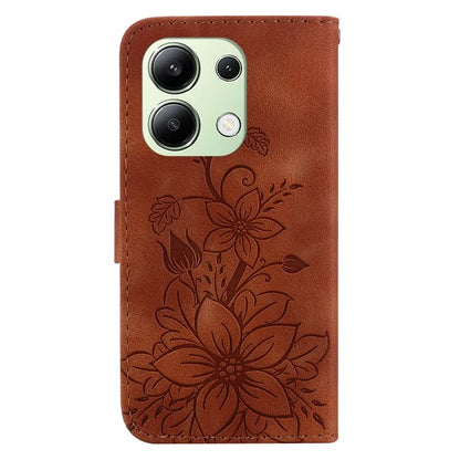 For Xiaomi Redmi Note 13 4G Leather Case Stand Phone Wallet Cover Flower Pattern