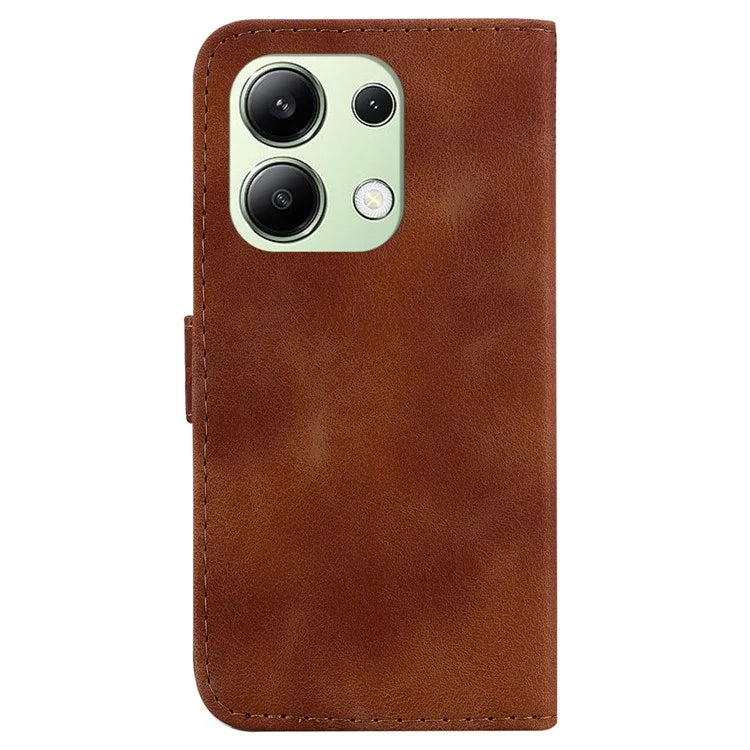 For Xiaomi Redmi Note 13 4G Leather Case Phone Wallet Cover 7-Shape Imprint