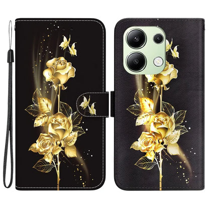 For Xiaomi Redmi Note 13 4G Wallet Case Pattern Printing Leather Phone Cover