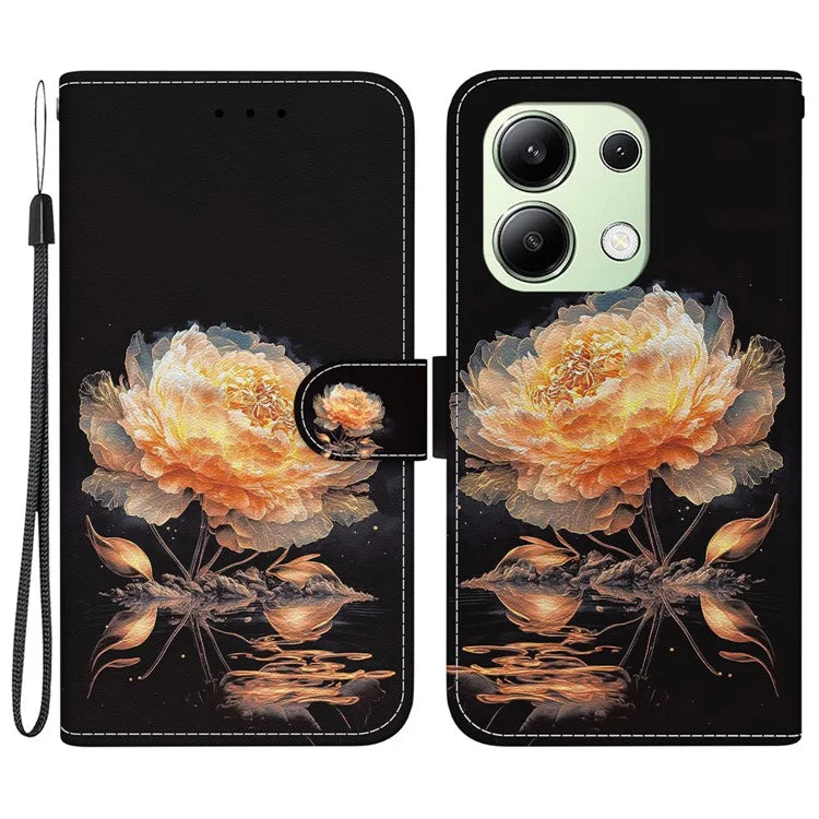 For Xiaomi Redmi Note 13 4G Wallet Case Pattern Printing Leather Phone Cover