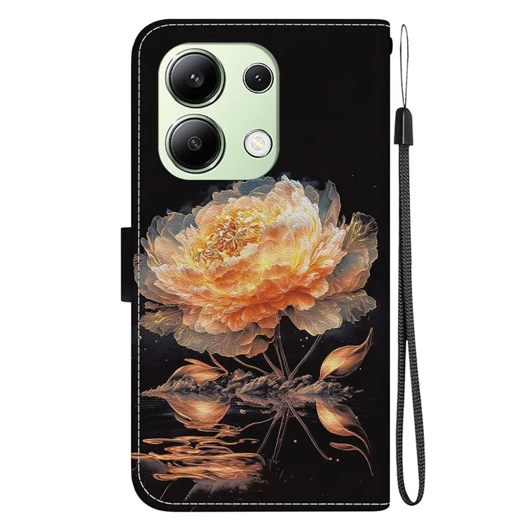 For Xiaomi Redmi Note 13 4G Wallet Case Pattern Printing Leather Phone Cover