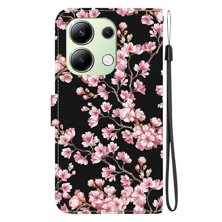 For Xiaomi Redmi Note 13 4G Wallet Case Pattern Printing Leather Phone Cover