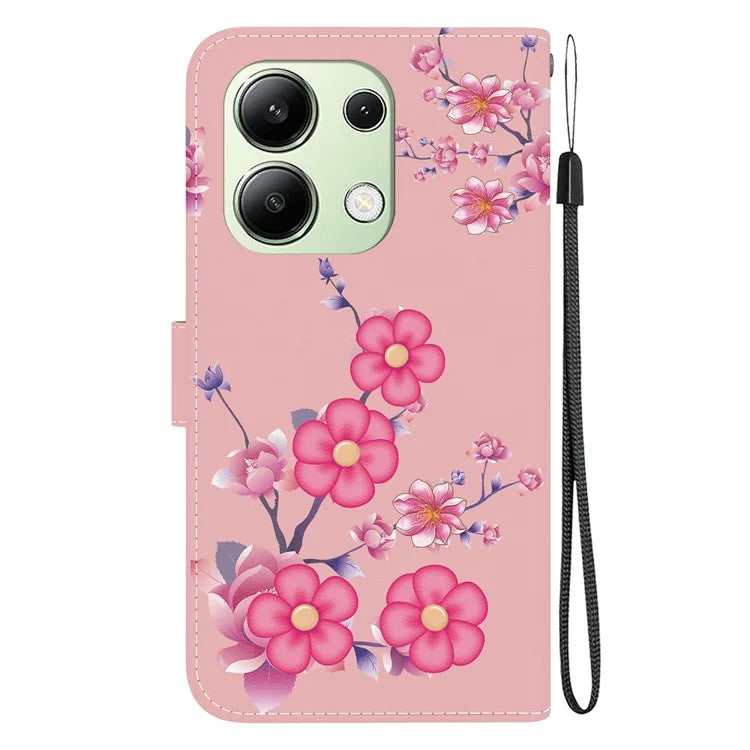 For Xiaomi Redmi Note 13 4G Wallet Case Pattern Printing Leather Phone Cover