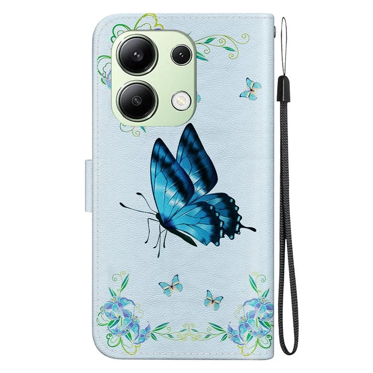 For Xiaomi Redmi Note 13 4G Wallet Case Pattern Printing Leather Phone Cover