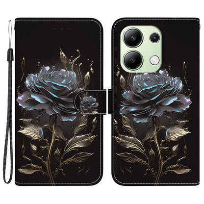 For Xiaomi Redmi Note 13 4G Wallet Case Pattern Printing Leather Phone Cover