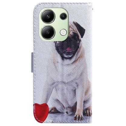 For Xiaomi Redmi Note 13 4G Leather Case Stand Wallet Phone Cover Pattern Printing