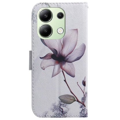 For Xiaomi Redmi Note 13 4G Leather Case Stand Wallet Phone Cover Pattern Printing