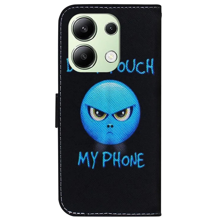 For Xiaomi Redmi Note 13 4G Leather Case Stand Wallet Phone Cover Pattern Printing