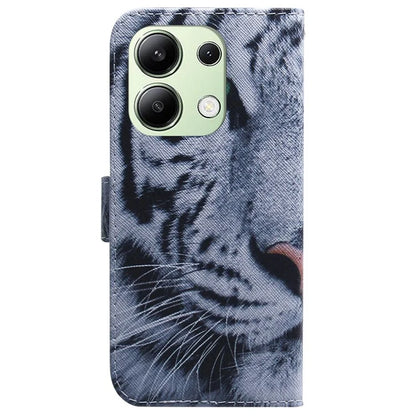 For Xiaomi Redmi Note 13 4G Leather Case Stand Wallet Phone Cover Pattern Printing