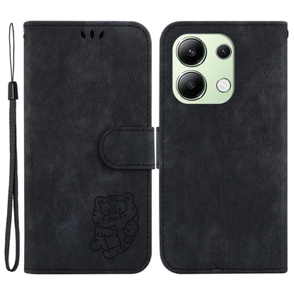 For Xiaomi Redmi Note 13 4G Case Cute Tiger Imprinted Leather Phone Cover