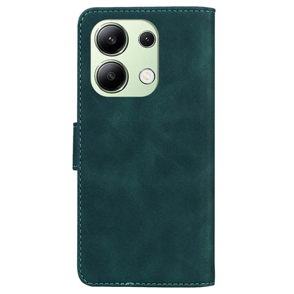 For Xiaomi Redmi Note 13 4G Case Flip Stand Solid Color Design Phone Cover