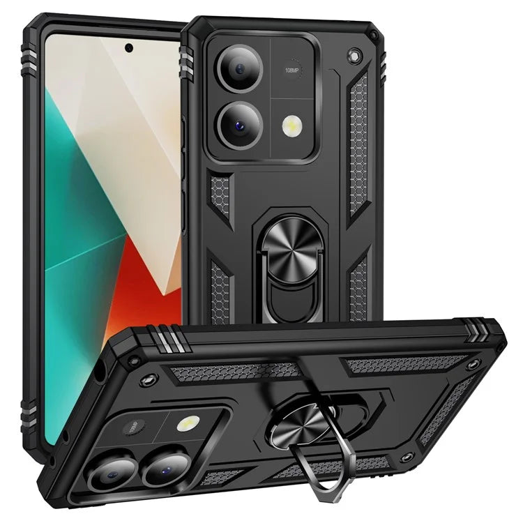 For Xiaomi Redmi Note 13 5G (Global) Kickstand Case Shockproof PC+TPU Phone Cover