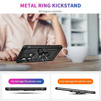 For Xiaomi Redmi Note 13 5G (Global) Kickstand Case Shockproof PC+TPU Phone Cover