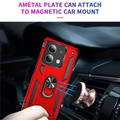For Xiaomi Redmi Note 13 5G (Global) Kickstand Case Shockproof PC+TPU Phone Cover
