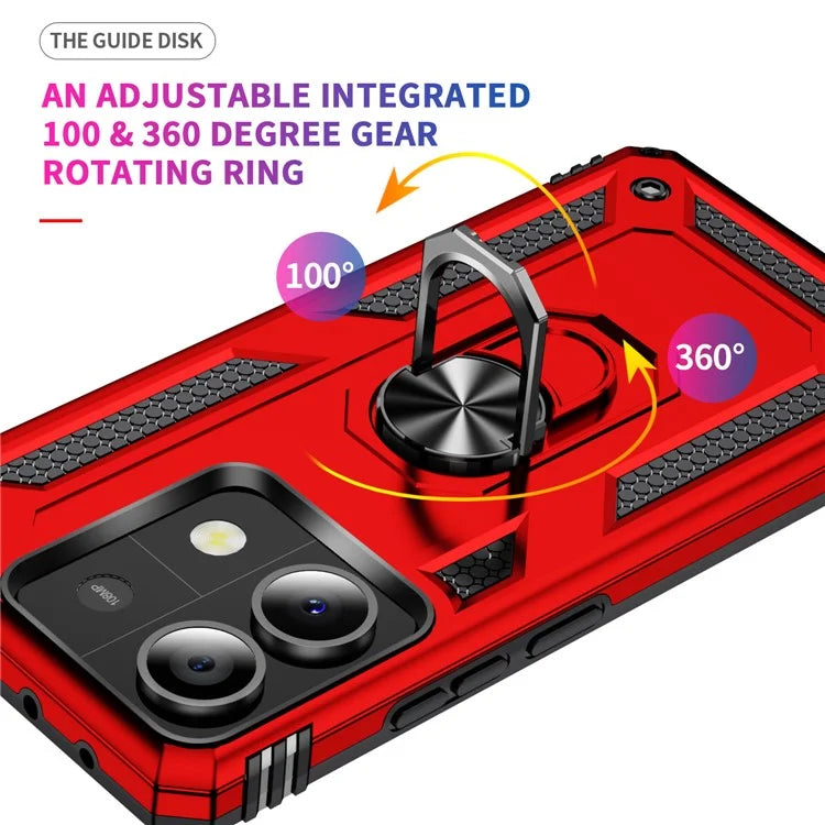 For Xiaomi Redmi Note 13 5G (Global) Kickstand Case Shockproof PC+TPU Phone Cover