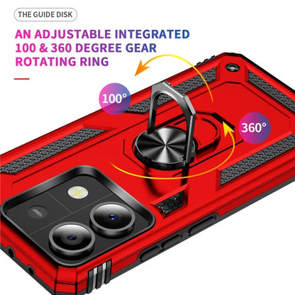 For Xiaomi Redmi Note 13 5G (Global) Kickstand Case Shockproof PC+TPU Phone Cover