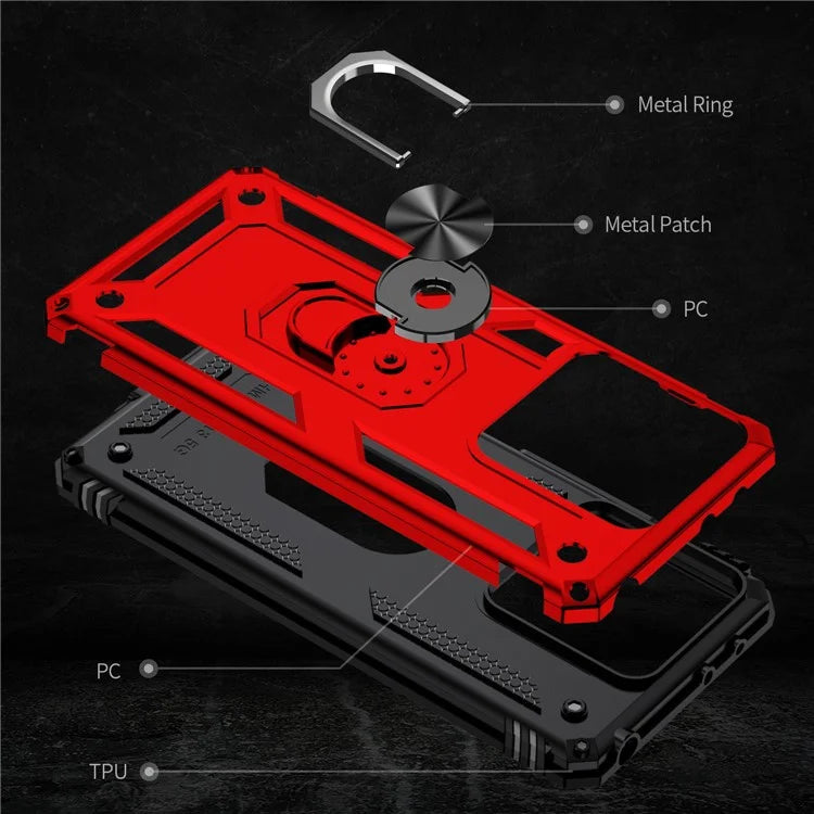 For Xiaomi Redmi Note 13 5G (Global) Kickstand Case Shockproof PC+TPU Phone Cover