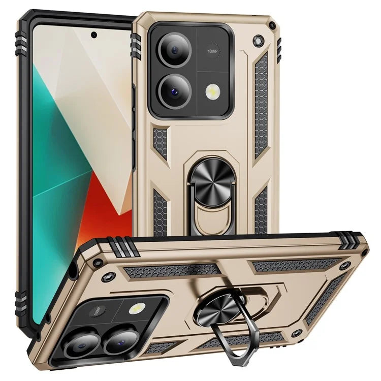 For Xiaomi Redmi Note 13 5G (Global) Kickstand Case Shockproof PC+TPU Phone Cover