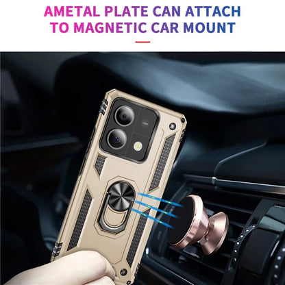 For Xiaomi Redmi Note 13 5G (Global) Kickstand Case Shockproof PC+TPU Phone Cover