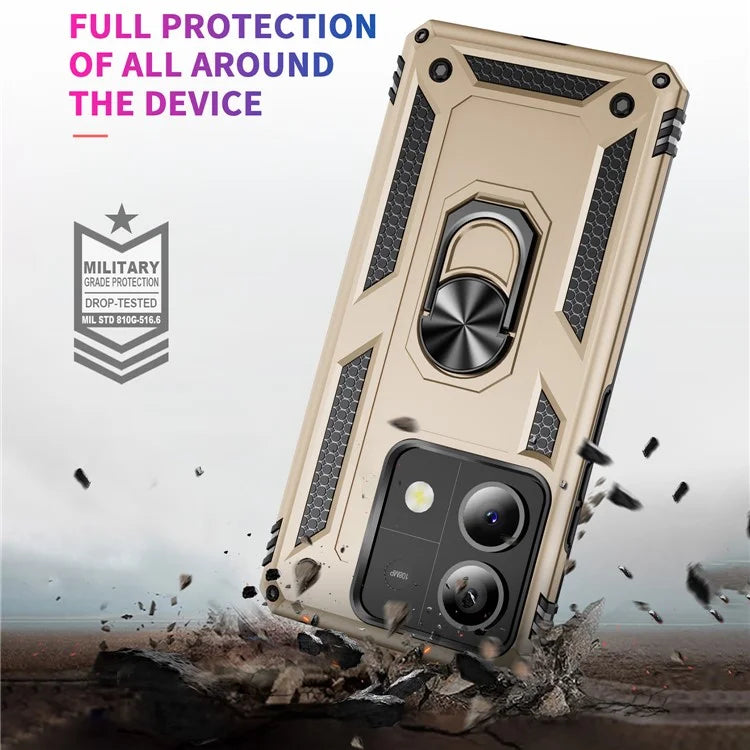 For Xiaomi Redmi Note 13 5G (Global) Kickstand Case Shockproof PC+TPU Phone Cover