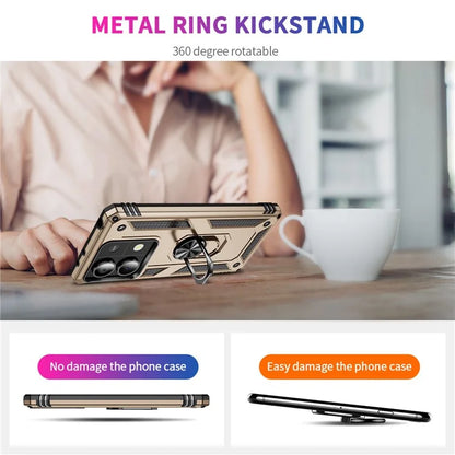 For Xiaomi Redmi Note 13 5G (Global) Kickstand Case Shockproof PC+TPU Phone Cover