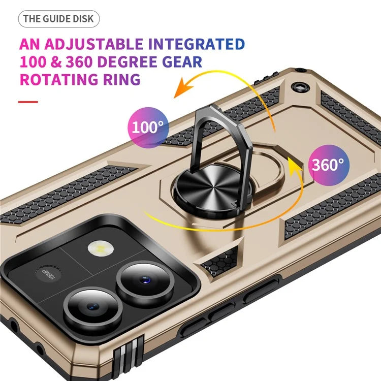 For Xiaomi Redmi Note 13 5G (Global) Kickstand Case Shockproof PC+TPU Phone Cover