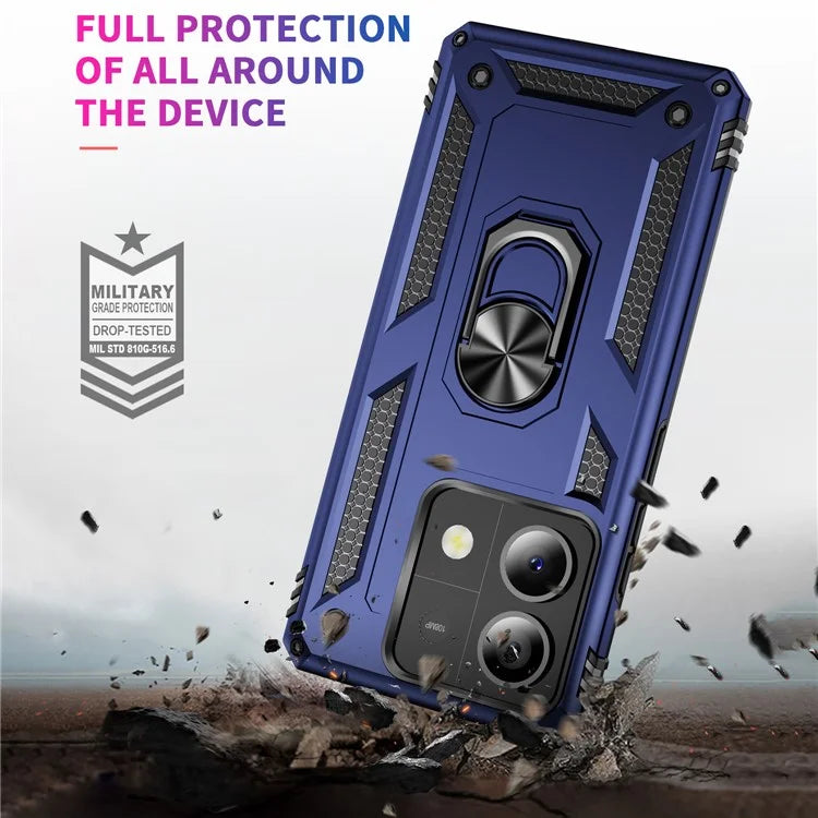 For Xiaomi Redmi Note 13 5G (Global) Kickstand Case Shockproof PC+TPU Phone Cover