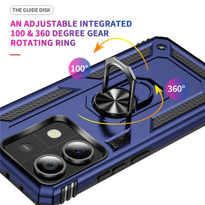 For Xiaomi Redmi Note 13 5G (Global) Kickstand Case Shockproof PC+TPU Phone Cover