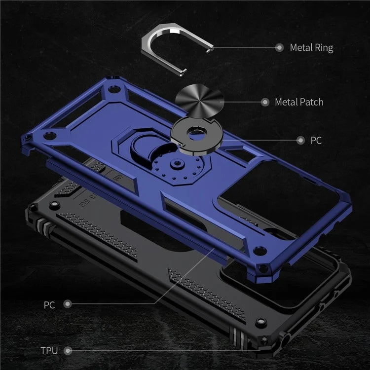For Xiaomi Redmi Note 13 5G (Global) Kickstand Case Shockproof PC+TPU Phone Cover