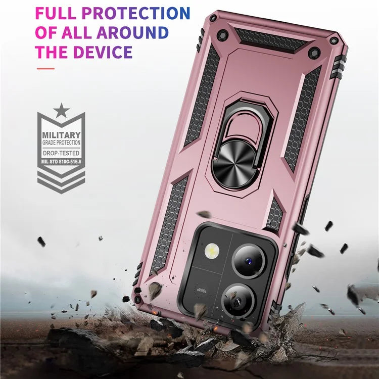 For Xiaomi Redmi Note 13 5G (Global) Kickstand Case Shockproof PC+TPU Phone Cover