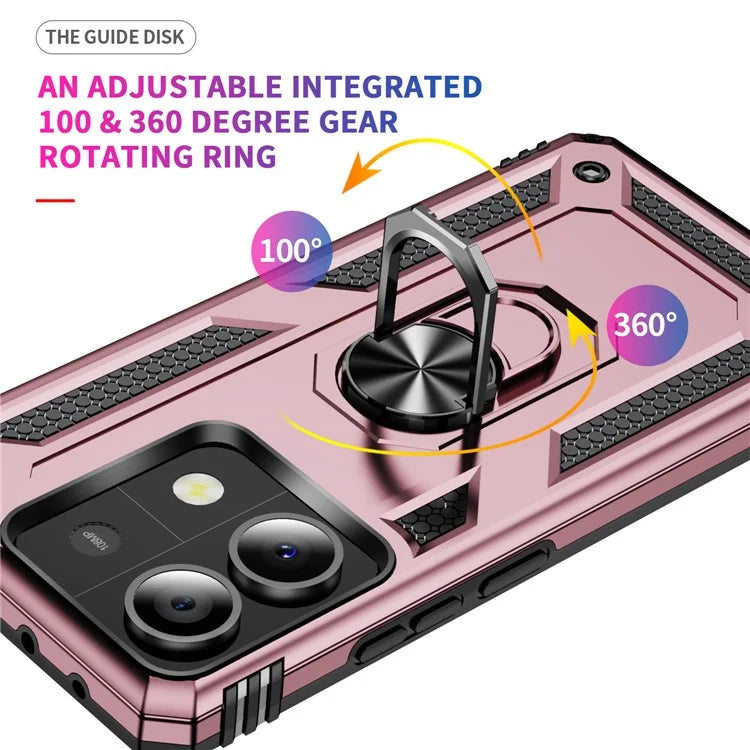 For Xiaomi Redmi Note 13 5G (Global) Kickstand Case Shockproof PC+TPU Phone Cover