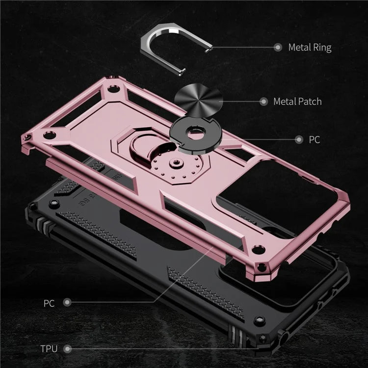 For Xiaomi Redmi Note 13 5G (Global) Kickstand Case Shockproof PC+TPU Phone Cover
