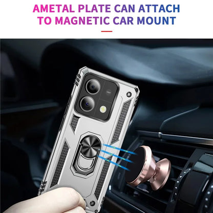 For Xiaomi Redmi Note 13 5G (Global) Kickstand Case Shockproof PC+TPU Phone Cover