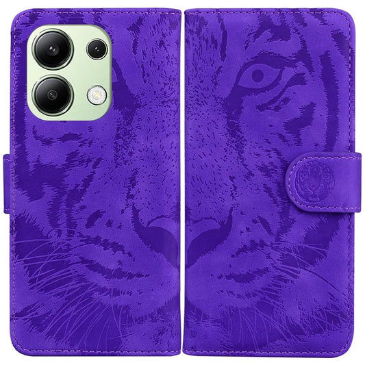 For Xiaomi Redmi Note 13 4G Wallet Case Tiger Pattern PU Leather Phone Cover