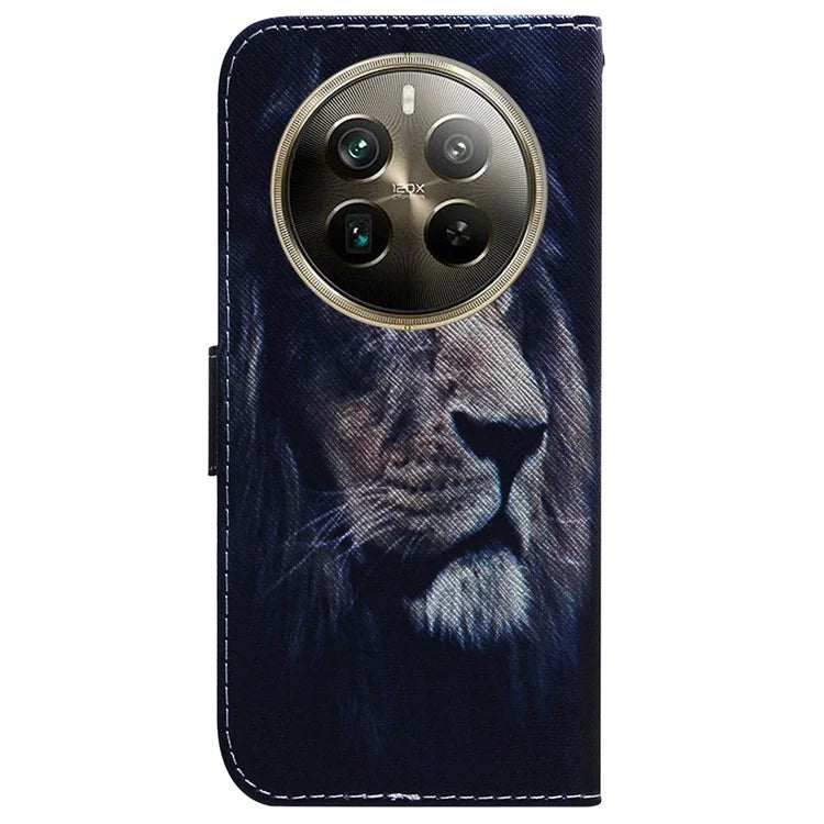 For Realme 12 Pro 5G / 12 Pro+ 5G Leather Case Pattern Printing Protective Phone Cover