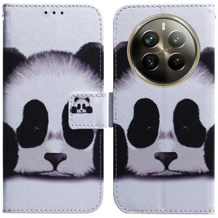 For Realme 12 Pro 5G / 12 Pro+ 5G Leather Case Pattern Printing Protective Phone Cover