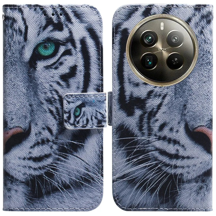 For Realme 12 Pro 5G / 12 Pro+ 5G Leather Case Pattern Printing Protective Phone Cover