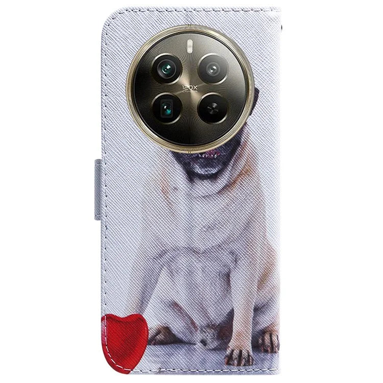 For Realme 12 Pro 5G / 12 Pro+ 5G Leather Case Pattern Printing Protective Phone Cover