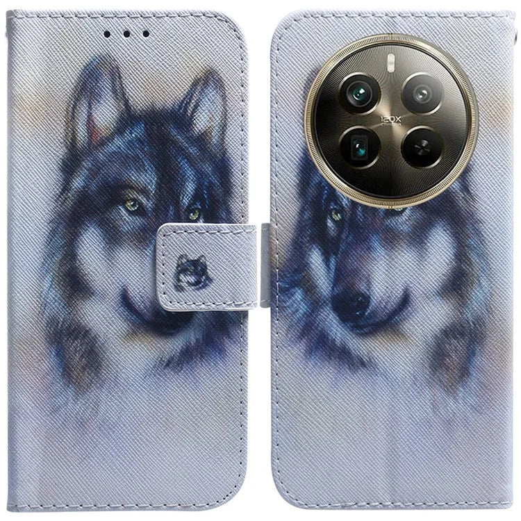 For Realme 12 Pro 5G / 12 Pro+ 5G Leather Case Pattern Printing Protective Phone Cover