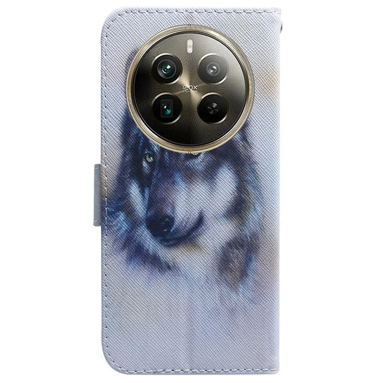 For Realme 12 Pro 5G / 12 Pro+ 5G Leather Case Pattern Printing Protective Phone Cover