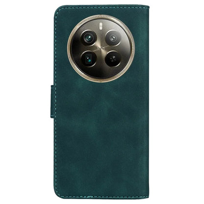 For Realme 12 Pro 5G / 12 Pro+ 5G Case Stand Solid Color Leather Flip Phone Cover