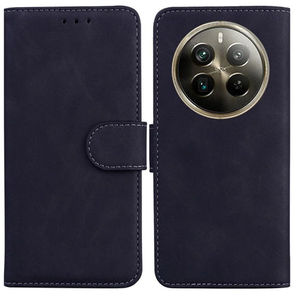 For Realme 12 Pro 5G / 12 Pro+ 5G Case Stand Solid Color Leather Flip Phone Cover