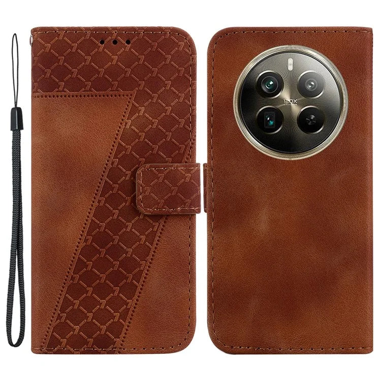 For Realme 12 Pro 5G / 12 Pro+ 5G Case 7-Shape Pattern Drop Protection Phone Cover