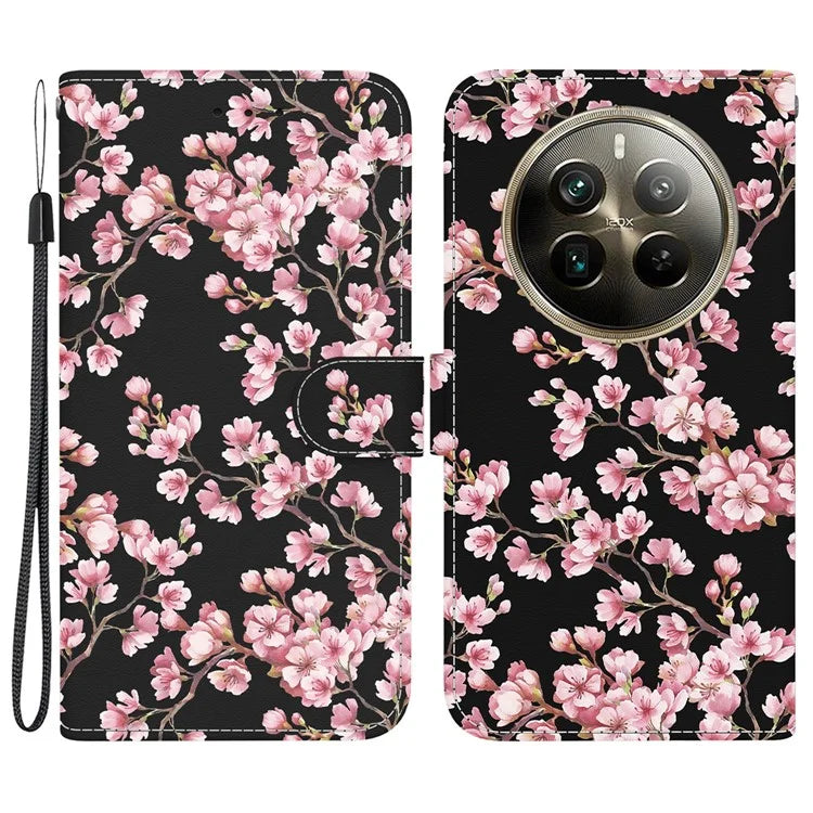For Realme 12 Pro 5G / 12 Pro+ 5G Case Printed Pattern Wallet Leather Phone Cover