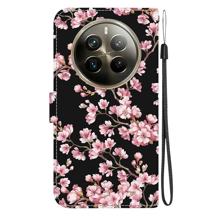 For Realme 12 Pro 5G / 12 Pro+ 5G Case Printed Pattern Wallet Leather Phone Cover