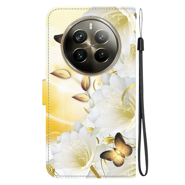 For Realme 12 Pro 5G / 12 Pro+ 5G Case Printed Pattern Wallet Leather Phone Cover