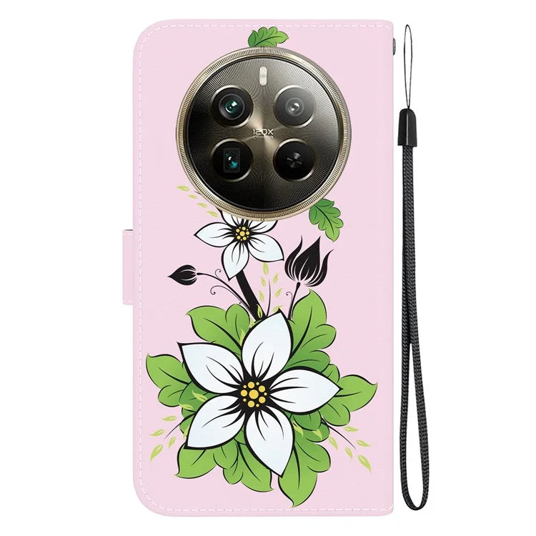 For Realme 12 Pro 5G / 12 Pro+ 5G Case Printed Pattern Wallet Leather Phone Cover